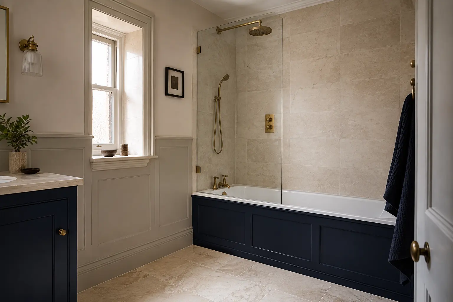 Bath and shower combination concept
