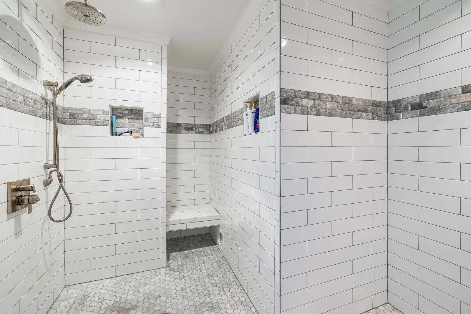 Shower enclosure and bathroom fittings